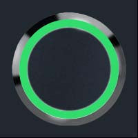 Anthrazit + LED-Ring grün