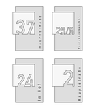Metzler Design Hausnummernschild Rubinrot RAL 3003 Edelstahl | Steiner
