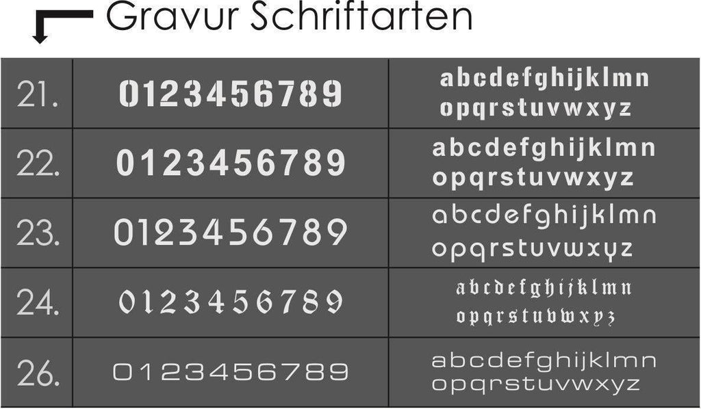 Modernes Hausnummernschild in Anthrazit RAL7016 - 160*110mm