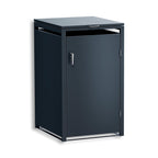 Metzler Mülltonnenbox | Einzelbox | rostfrei und massiv | 240l | RAL7016 Anthrazitgrau matt