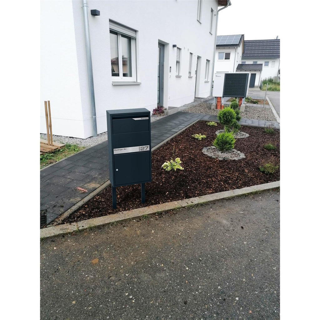 Kopie von Metzler Paketbox rostfrei und massiv mit Ständer, RAL7016 Anthrazitgrau matt, | Avalon 2 #1