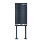 Metzler Paketbox rostfrei und massiv mit Ständer, RAL7016 Anthrazitgrau matt, | Avalon 3