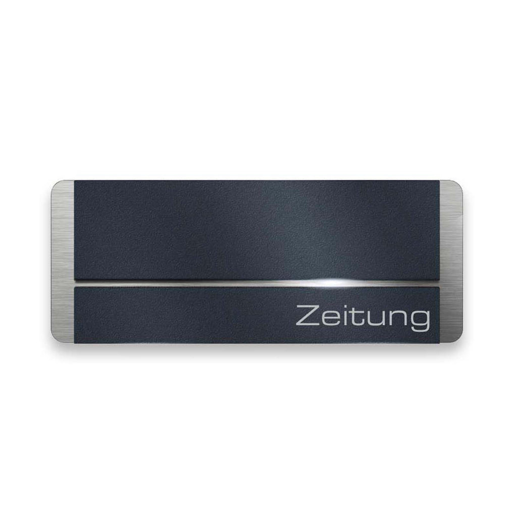 Metzler Zeitungsfach Anthrazit Edelstahl V4A | 01