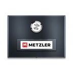 Metzler Türklingel Aufputz mit austauschbarem Namensschild | Abakos