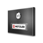 Metzler Türklingel Aufputz mit austauschbarem Namensschild | Abakos