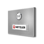 Metzler Türklingel Aufputz mit austauschbarem Namensschild | Abakos