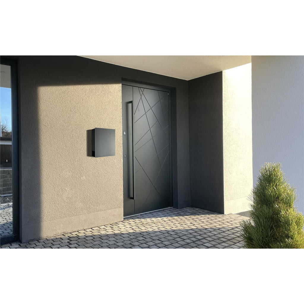 Metzler Briefkasten DB703 Eisenglimmer | Lepo Schloss links