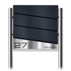 Metzler Design Standbriefkasten mit Standfuß aus Edelstahl | Neumann