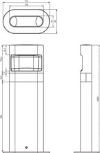 LED-Pollerleuchte | theLeda D B