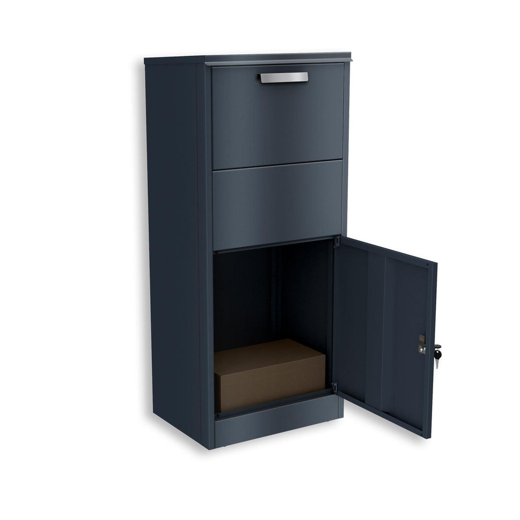 Metzler Paketbox rostfrei und massiv, RAL7016 Anthrazitgrau matt, | Monta