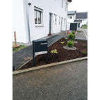 Metzler Paketbox rostfrei und massiv mit Ständer, RAL7016 Anthrazitgrau matt, | Siebertbox 2