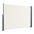 Metzler Seitenmarkise ausziehbar, Sichtschutz für Balkon, Garten & Terrasse, Beige, 300cm x 180cm
