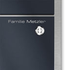 Metzler Briefkasten mit Funkklingel Anthrazit Edelstahl | 01