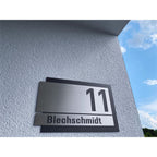 Metzler Individuelle Hausnummer aus Edelstahl