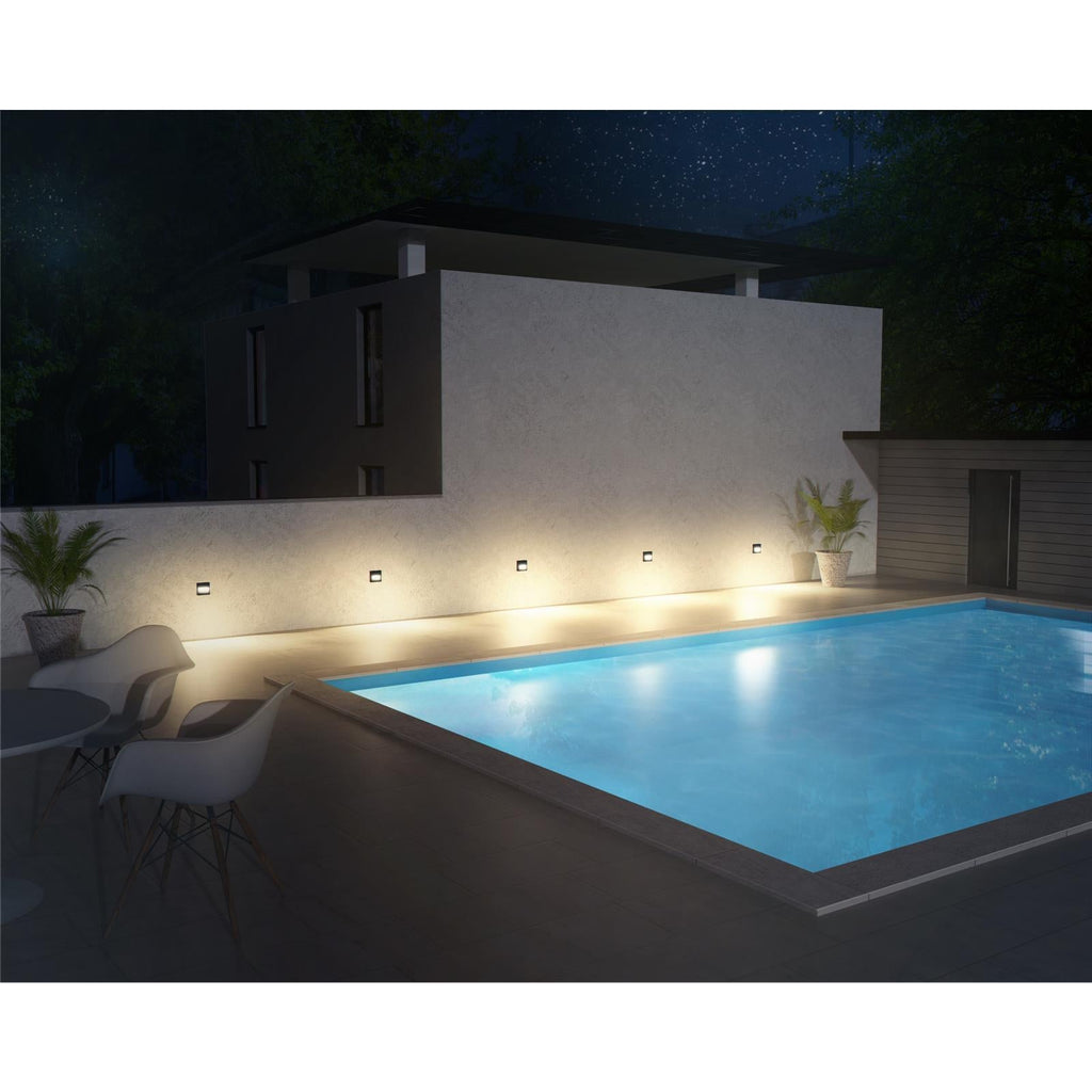 Metzler LED Wandleuchte 3 | Anthrazitgrau RAL 7016 | pulverbeschichtet und warmweiß