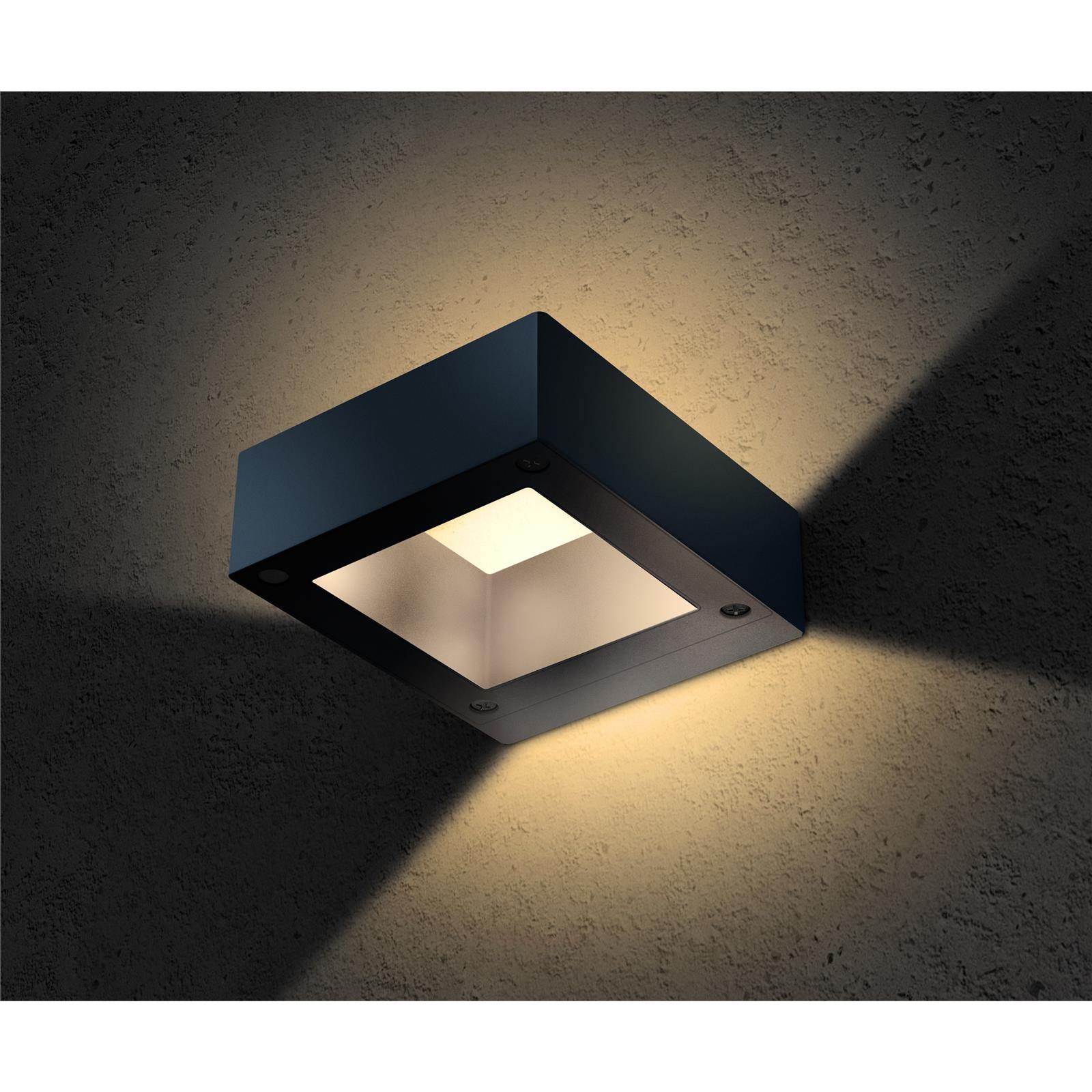 Metzler LED Wandleuchte 4 | Anthrazitgrau RAL 7016 | pulverbeschichtet und warmweiß