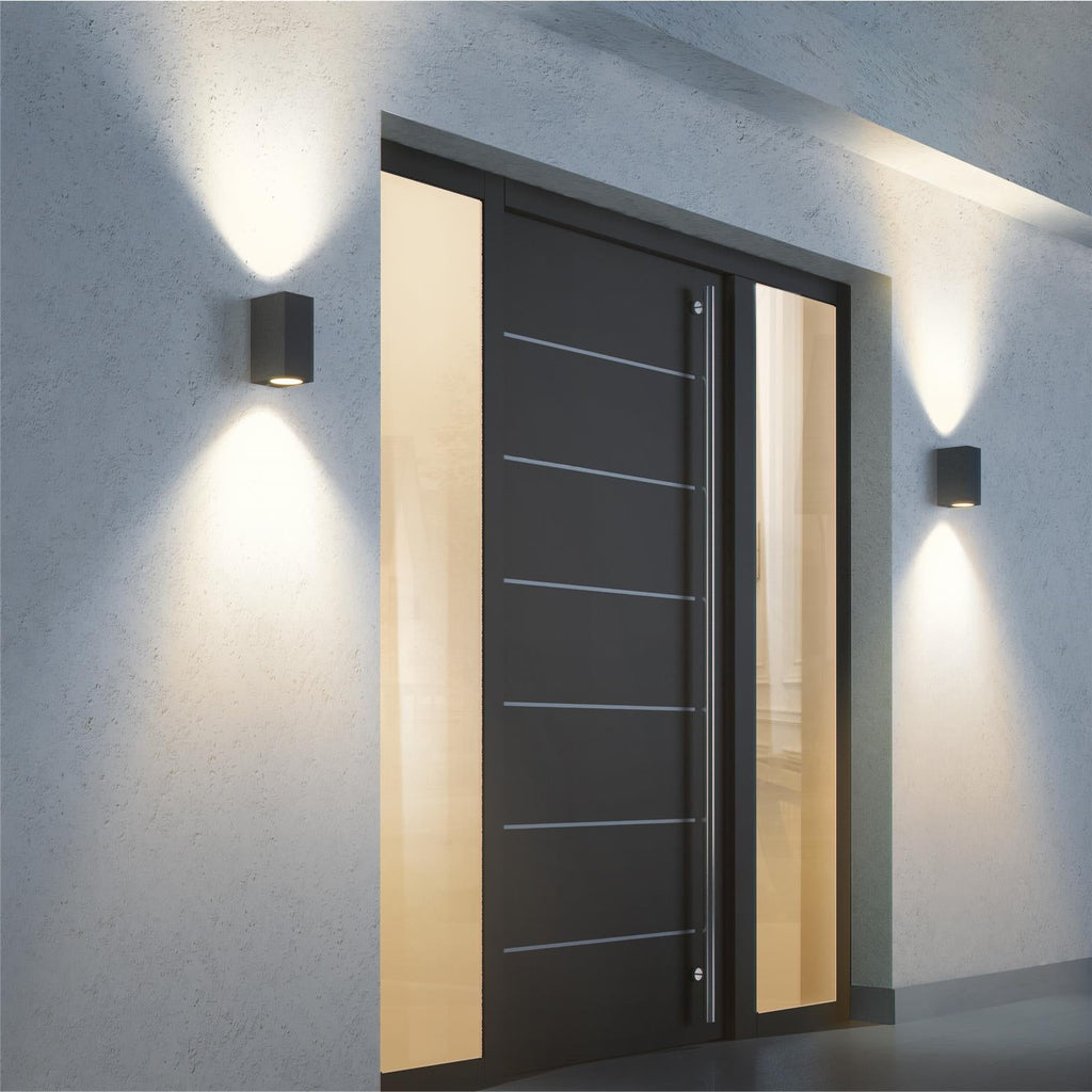 Metzler LED Wandleuchte 6 | Anthrazitgrau RAL 7016 | pulverbeschichtet und warmweiß