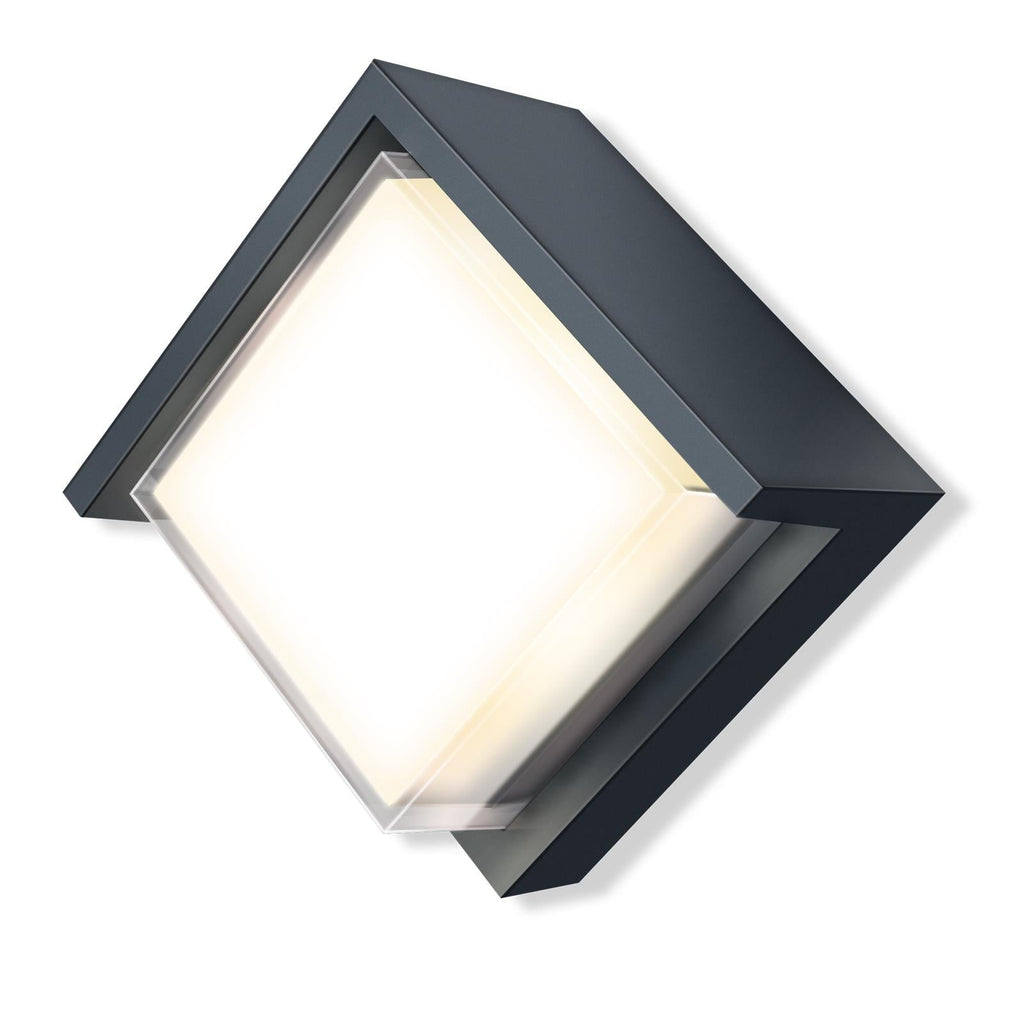 Metzler LED Wandleuchte 7 | Anthrazitgrau RAL 7016 | pulverbeschichtet und warmweiß