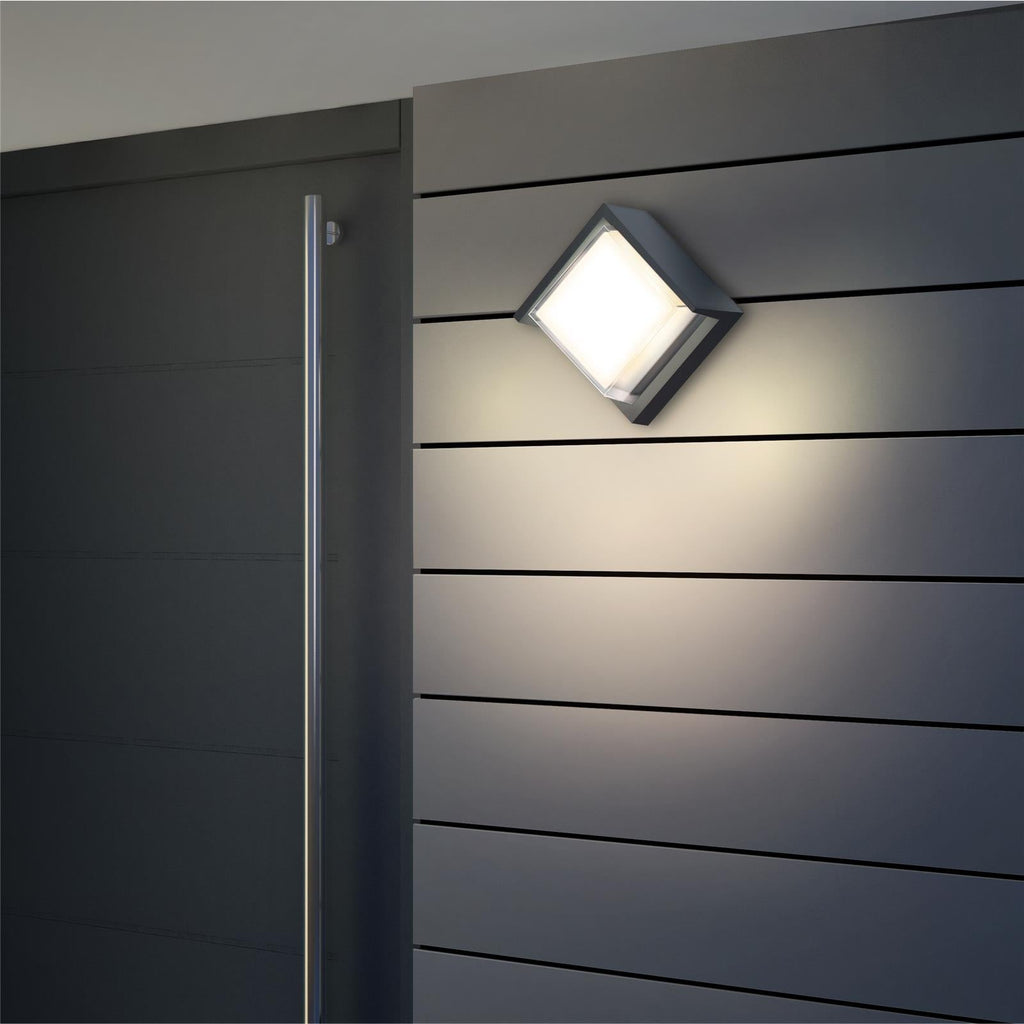Metzler LED Wandleuchte 7 | Anthrazitgrau RAL 7016 | pulverbeschichtet und warmweiß