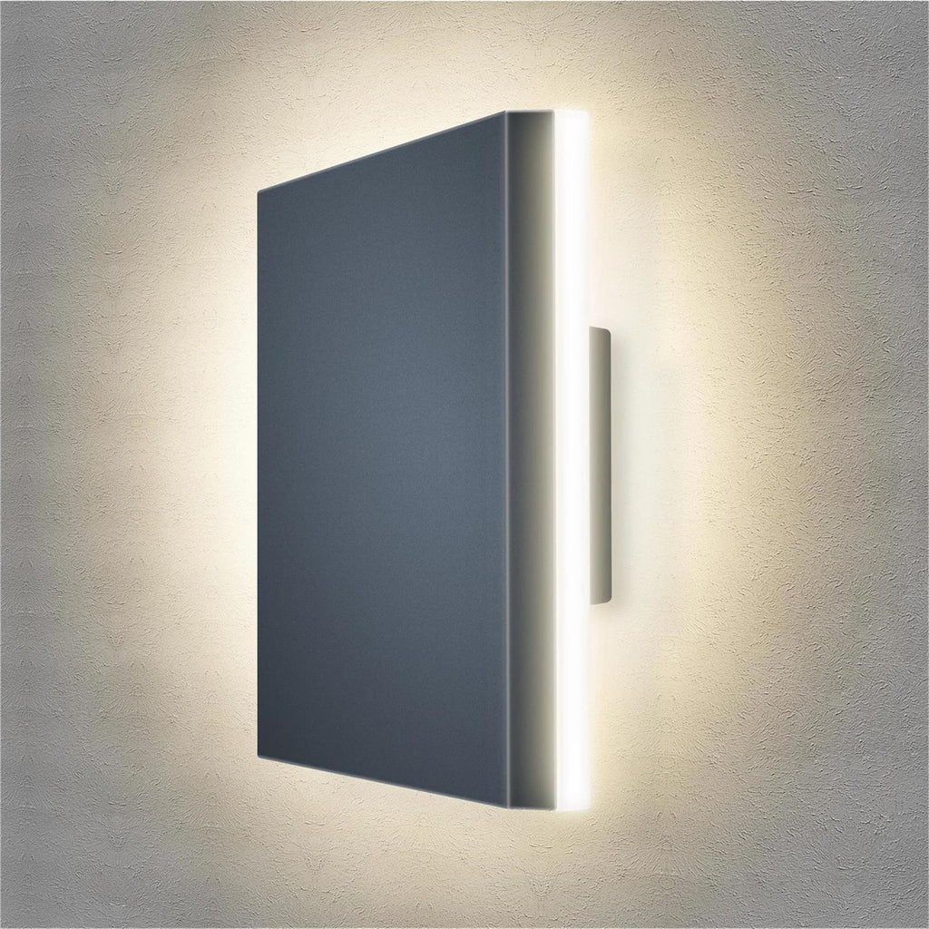 Metzler LED Wandleuchte 8 | Anthrazitgrau RAL 7016 | pulverbeschichtet und warmweiß