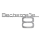 Schriftzug mit Straße & Hausnummer aus Edelstahl in RAL9007 Graualuminium