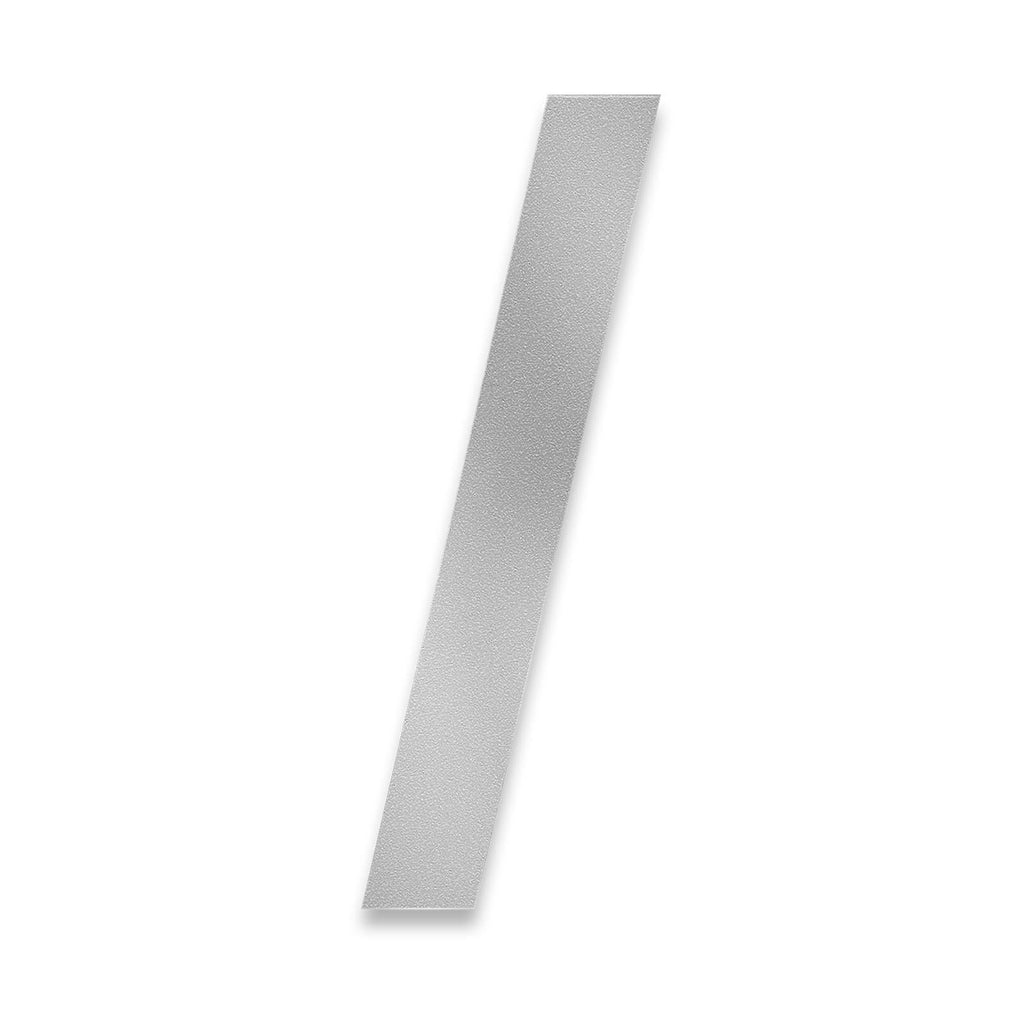 Metzler Hausnummer Edelstahl RAL9007 Graualuminium, Arial, Höhe 20 cm