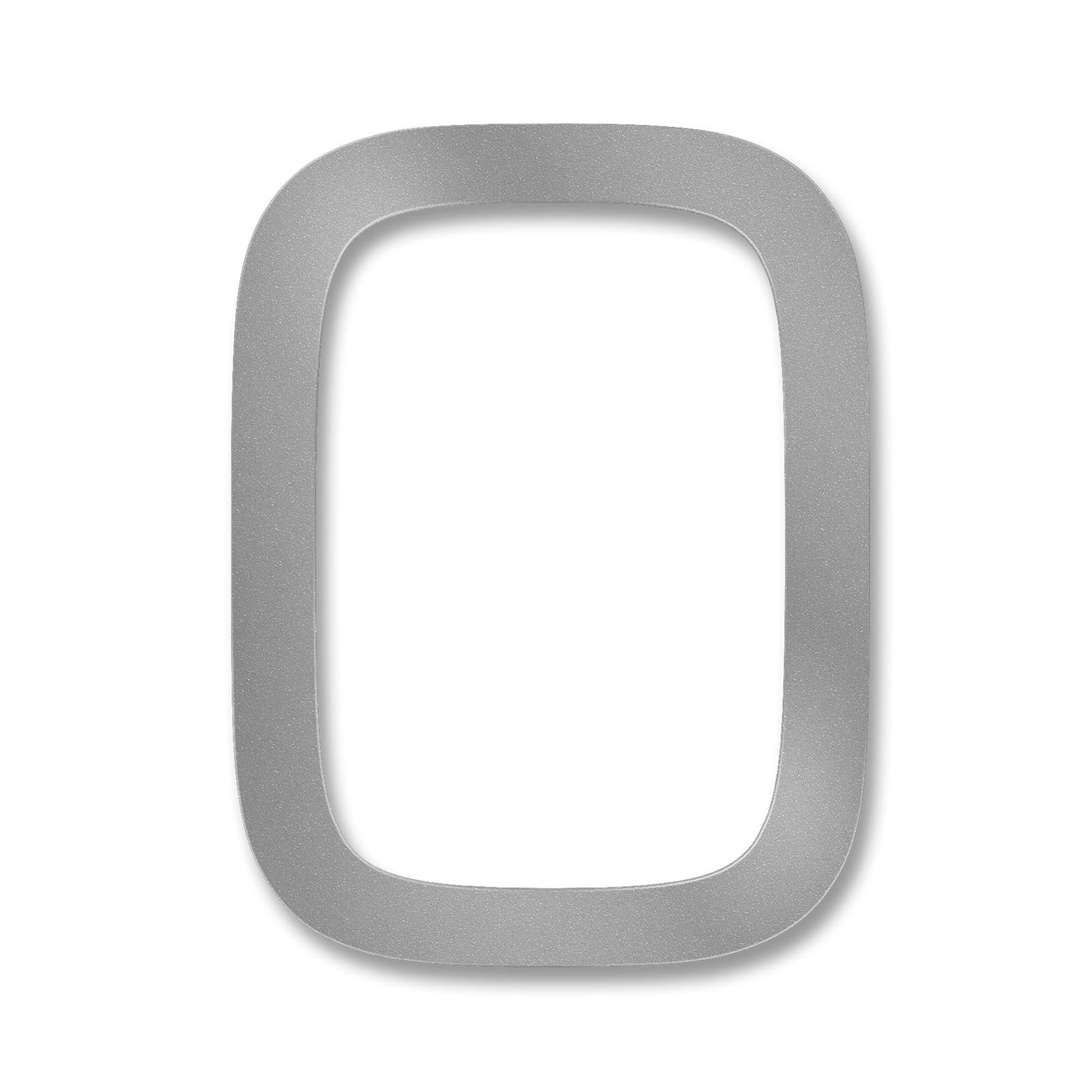 Metzler Hausnummer RAL9007 Graualuminium Pulverbeschichtet, Höhe 20 cm, modern