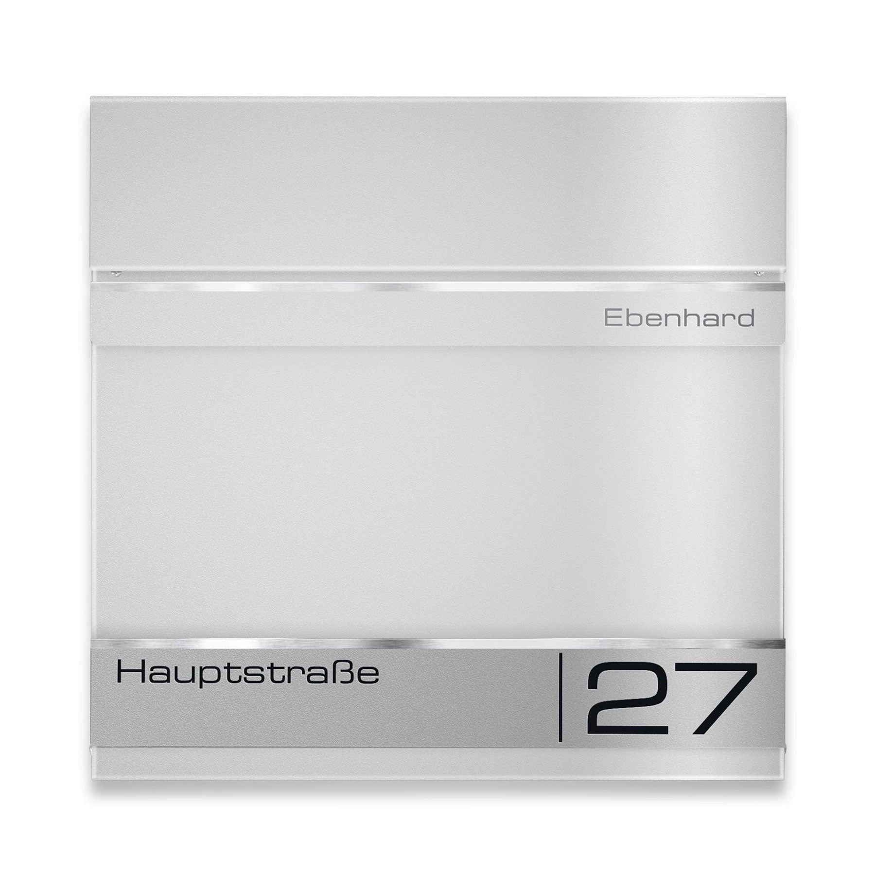 Ersatz Gravurplatte für Briefkasten "Hermann" aus Edelstahl