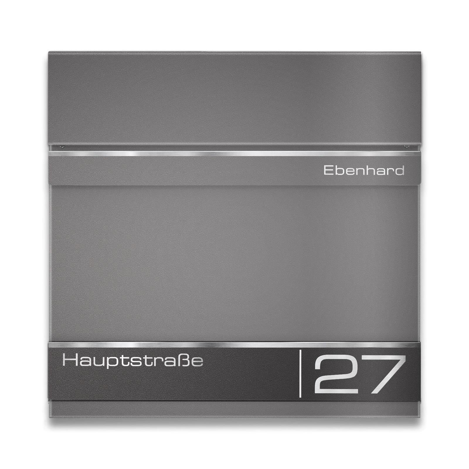 Ersatz Gravurplatte für Briefkasten "Hermann" aus Edelstahl