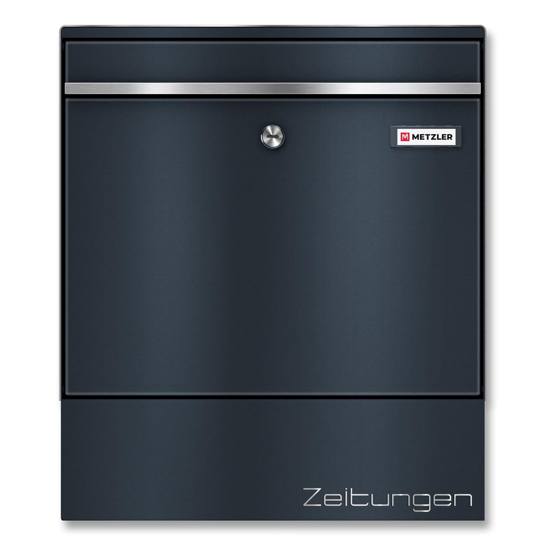 Metzler Briefkasten mit Zeitungsfach | RAL7016 Anthrazitgrau | BK212-RE-ZF