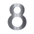Hochwertige Edelstahl-Hausnummer Bauhaus 5 280 mm ohne Befestigung