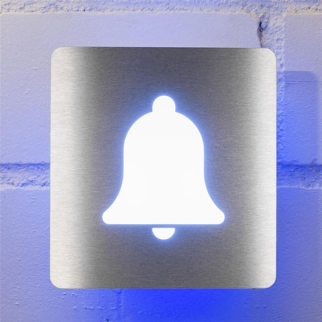 Elektromechanischer Gong mit LED-Beleuchtung Edelstahl Glocke