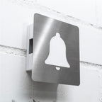 Elektromechanischer Gong mit LED-Beleuchtung Edelstahl Glocke
