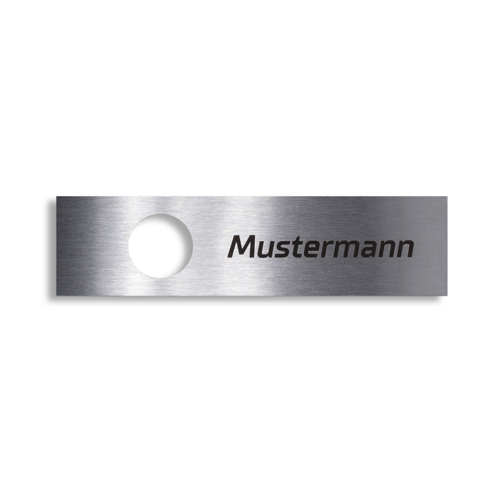 Ersatz-Namensschild - Magneto - aus Edelstahl