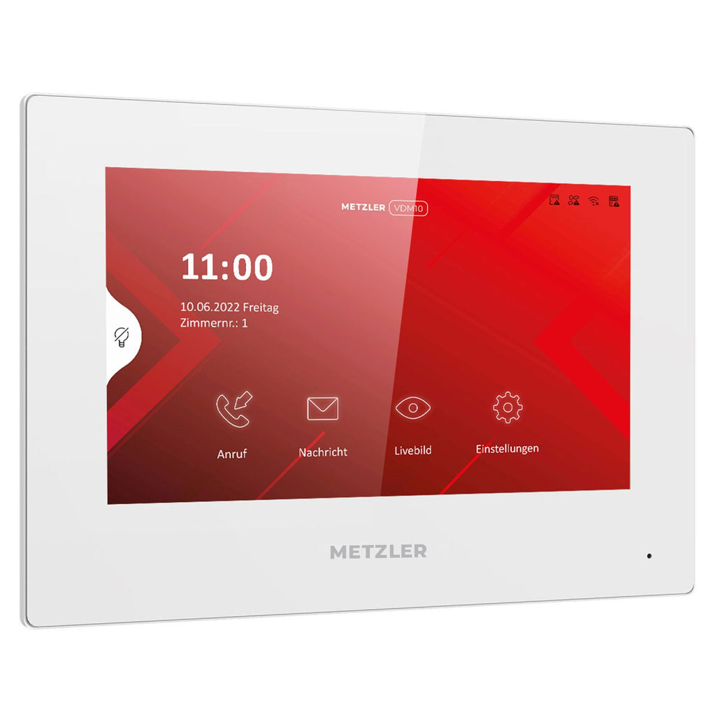 Metzler VDM10 Innenstation Home, 7 Zoll Touchscreen, 2-Draht, weiß