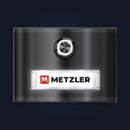 Metzler Türklingel Aufputz mit austauschbarem Namensschild | Abakos