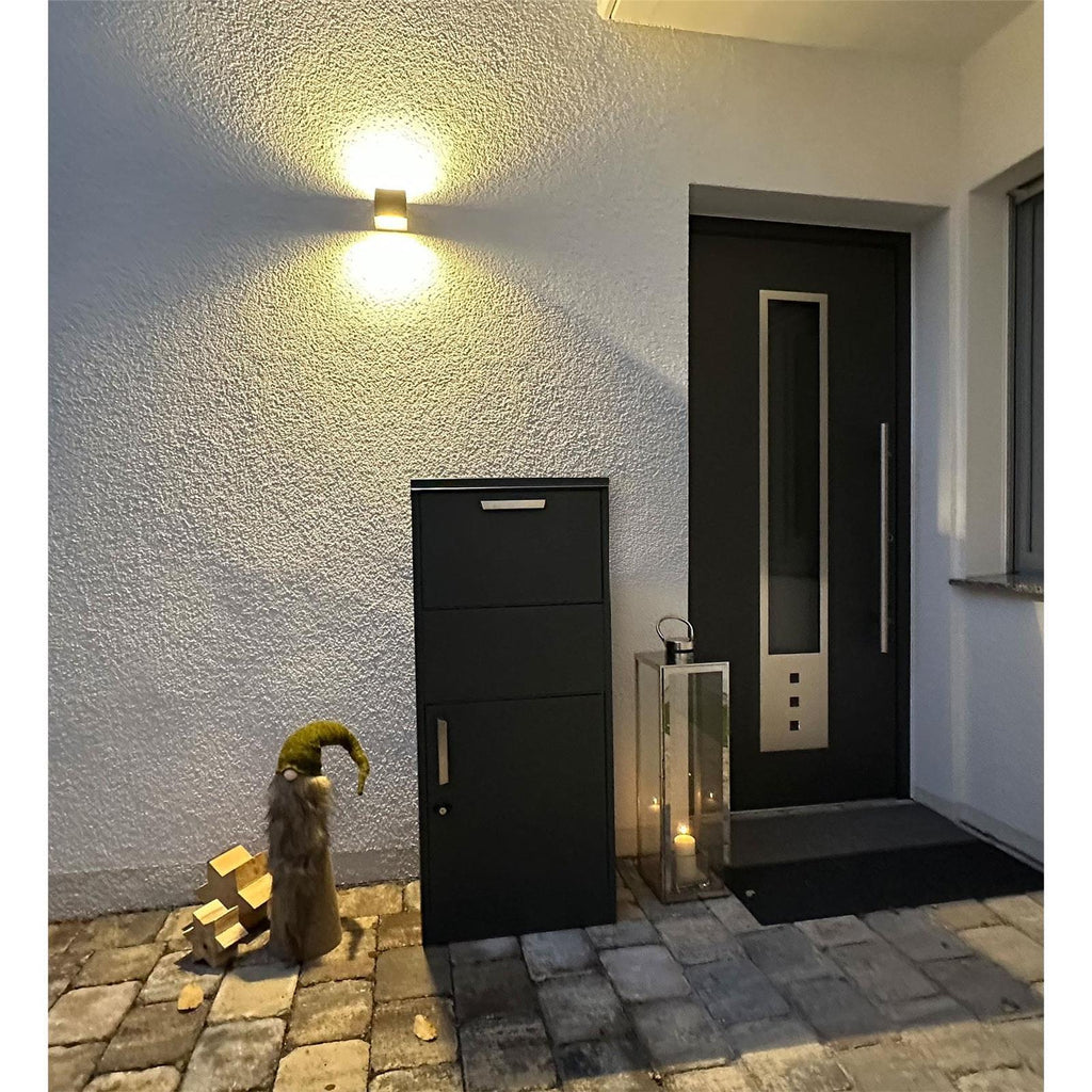 Metzler Paketbox rostfrei und massiv, RAL7016 Anthrazitgrau matt, | Monta