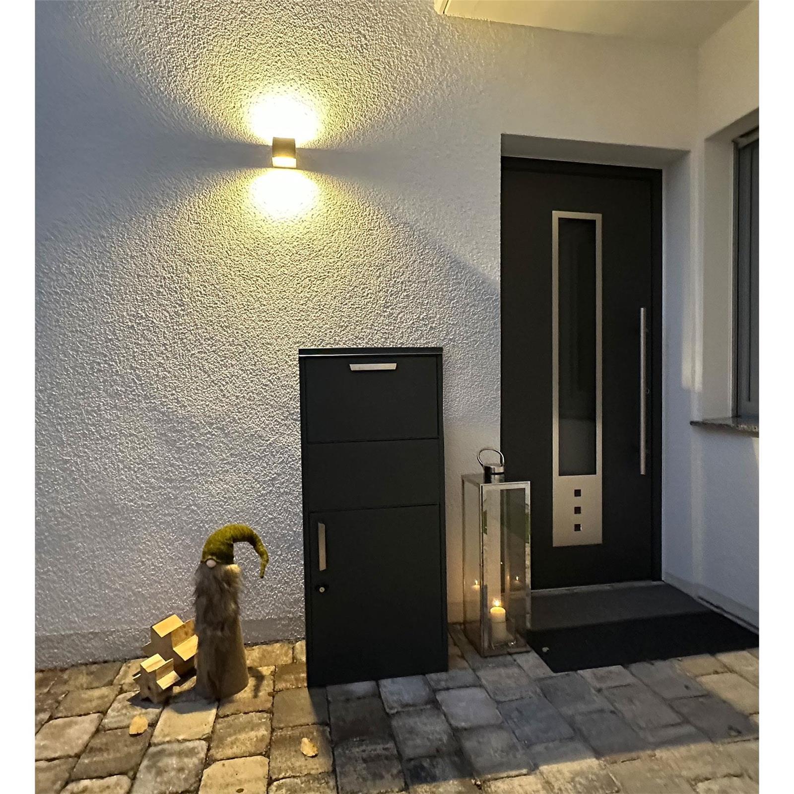 Metzler Paketbox rostfrei und massiv, RAL7016 Anthrazitgrau matt, | Monta