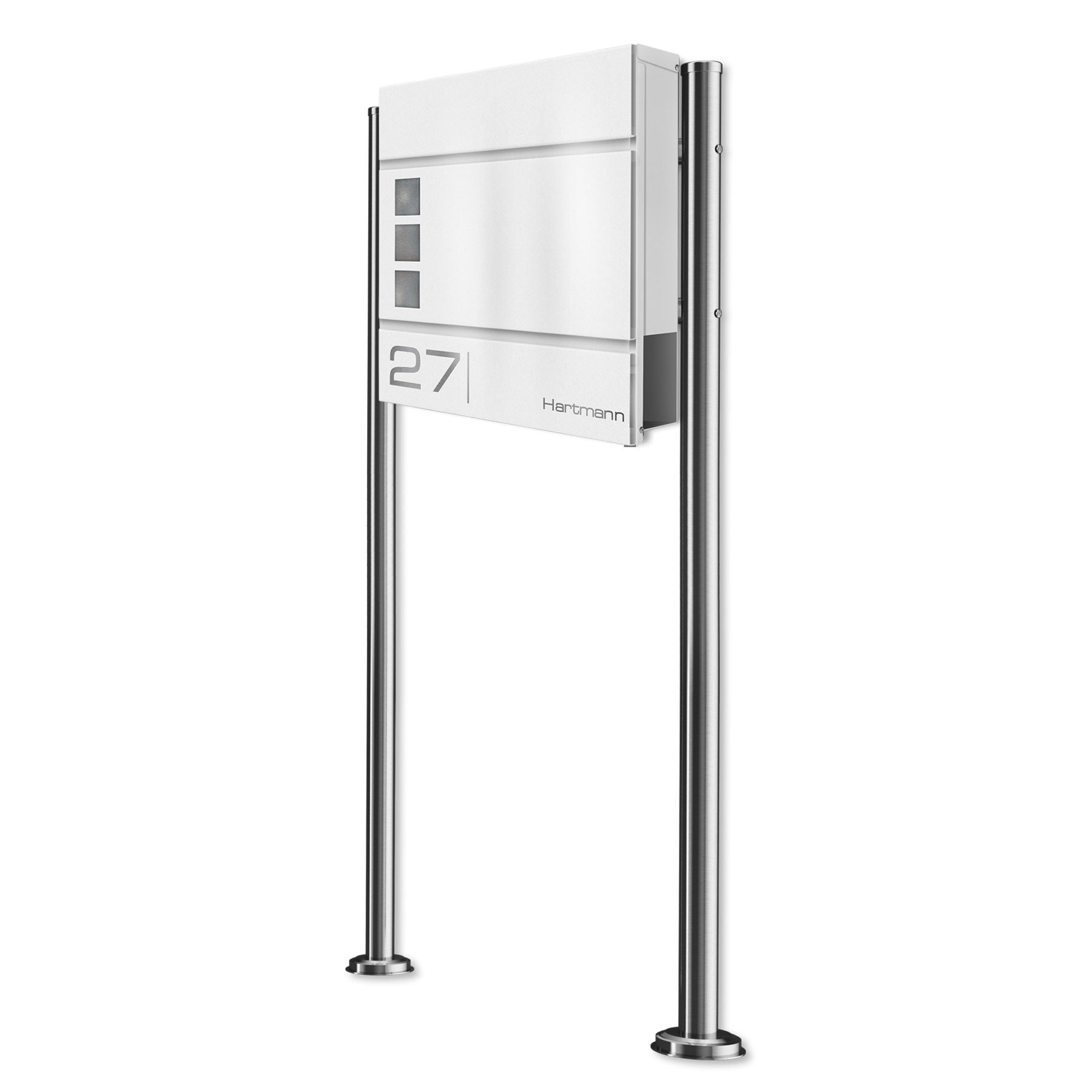 Metzler Standbriefkasten Anthrazit hochwertiger Stahl | Cube