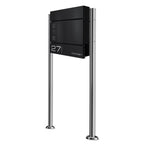 Metzler Standbriefkasten Anthrazit hochwertiger Stahl | Cube