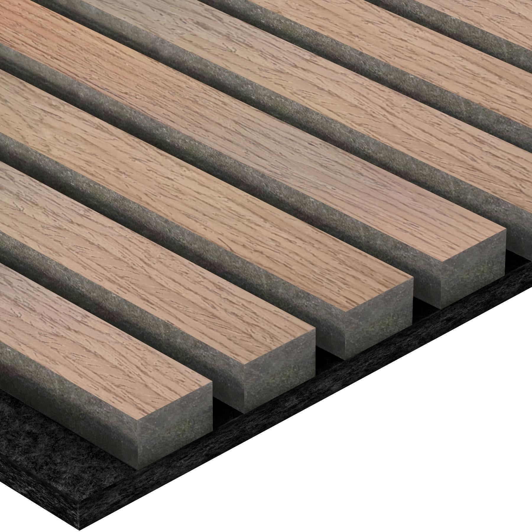 Akustikpaneel Wandverkleidung Lamellenwand Echtholz Furnier | 240 x 60 x 2,2 cm