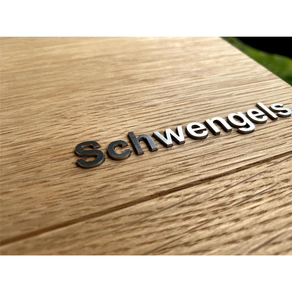 Metzler Briefkasten Echtholz Eiche Edelstahl | Masiva