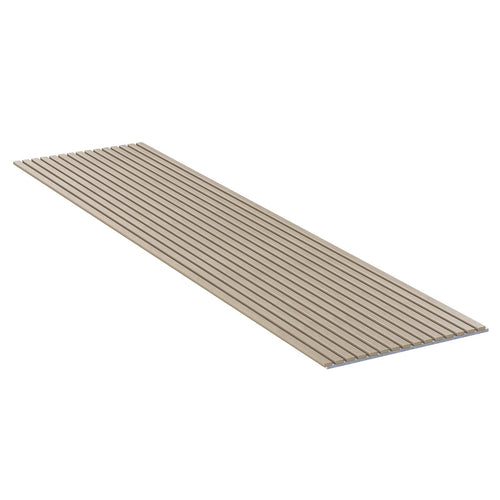 Akustikpaneel Wandverkleidung Lamellenwand Echtholz Furnier | SET | Eiche klassisch | Filz grau