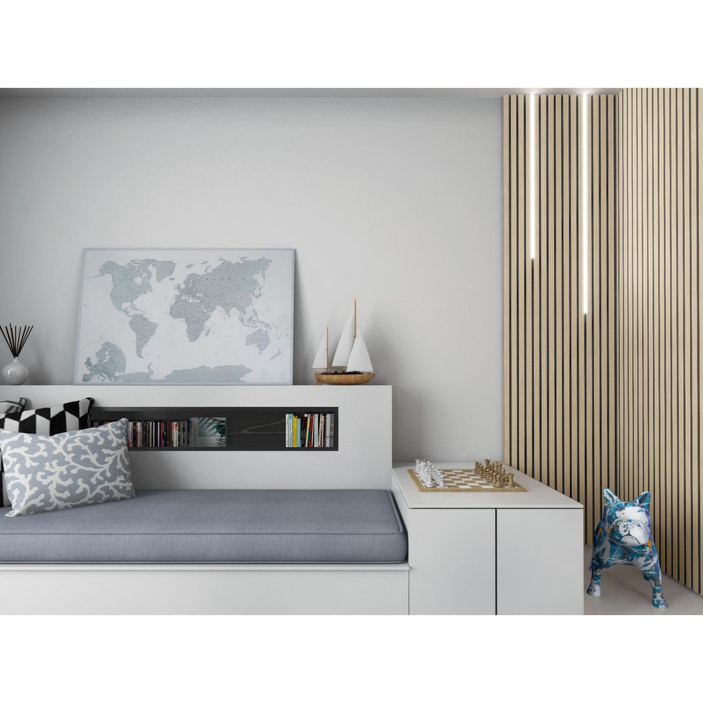 Akustikpaneel Wandverkleidung Lamellenwand Echtholz Furnier | 240 x 60 x 2,2 cm