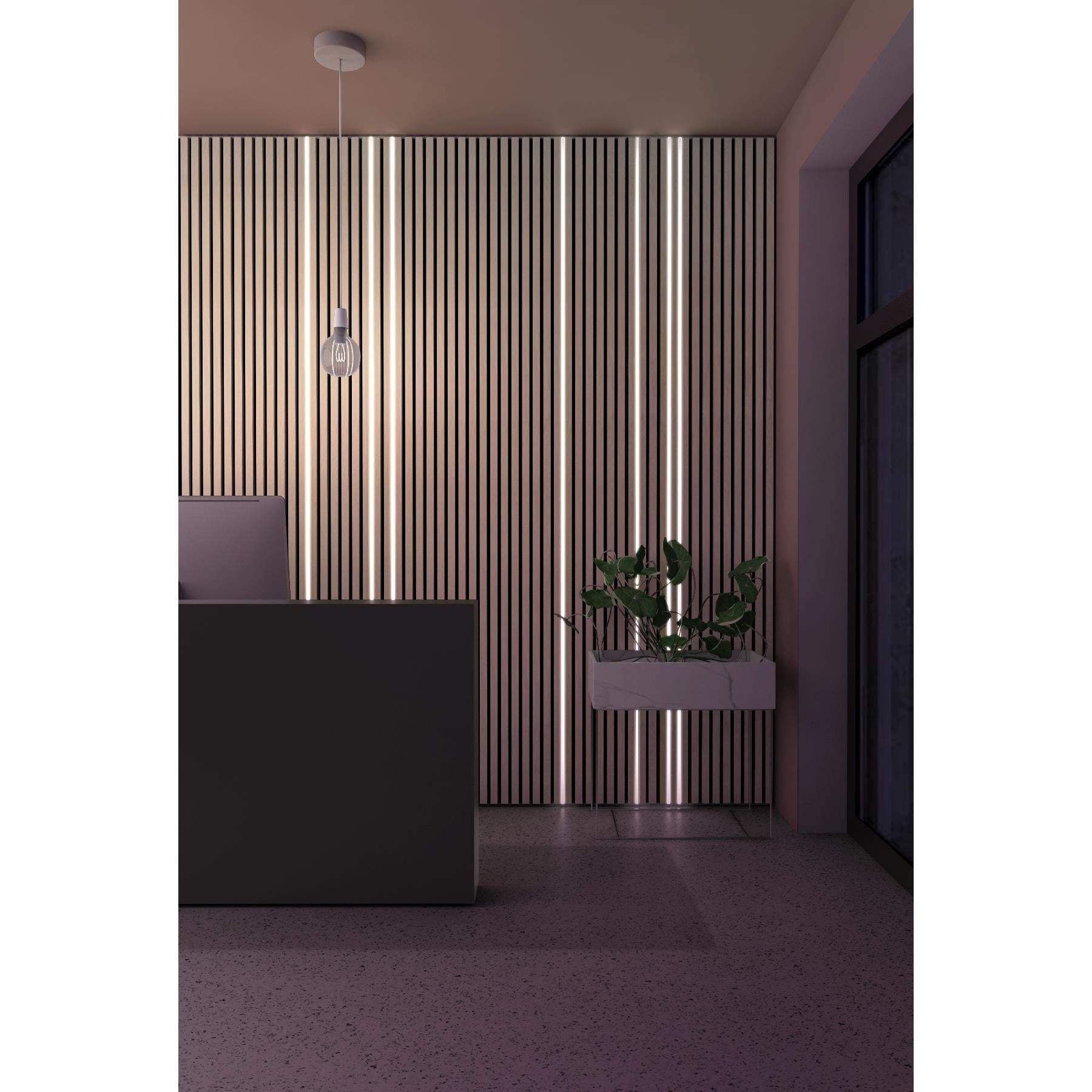 Akustikpaneel Wandverkleidung Lamellenwand Echtholz Furnier | SET | Eiche klassisch | Filz schwarz