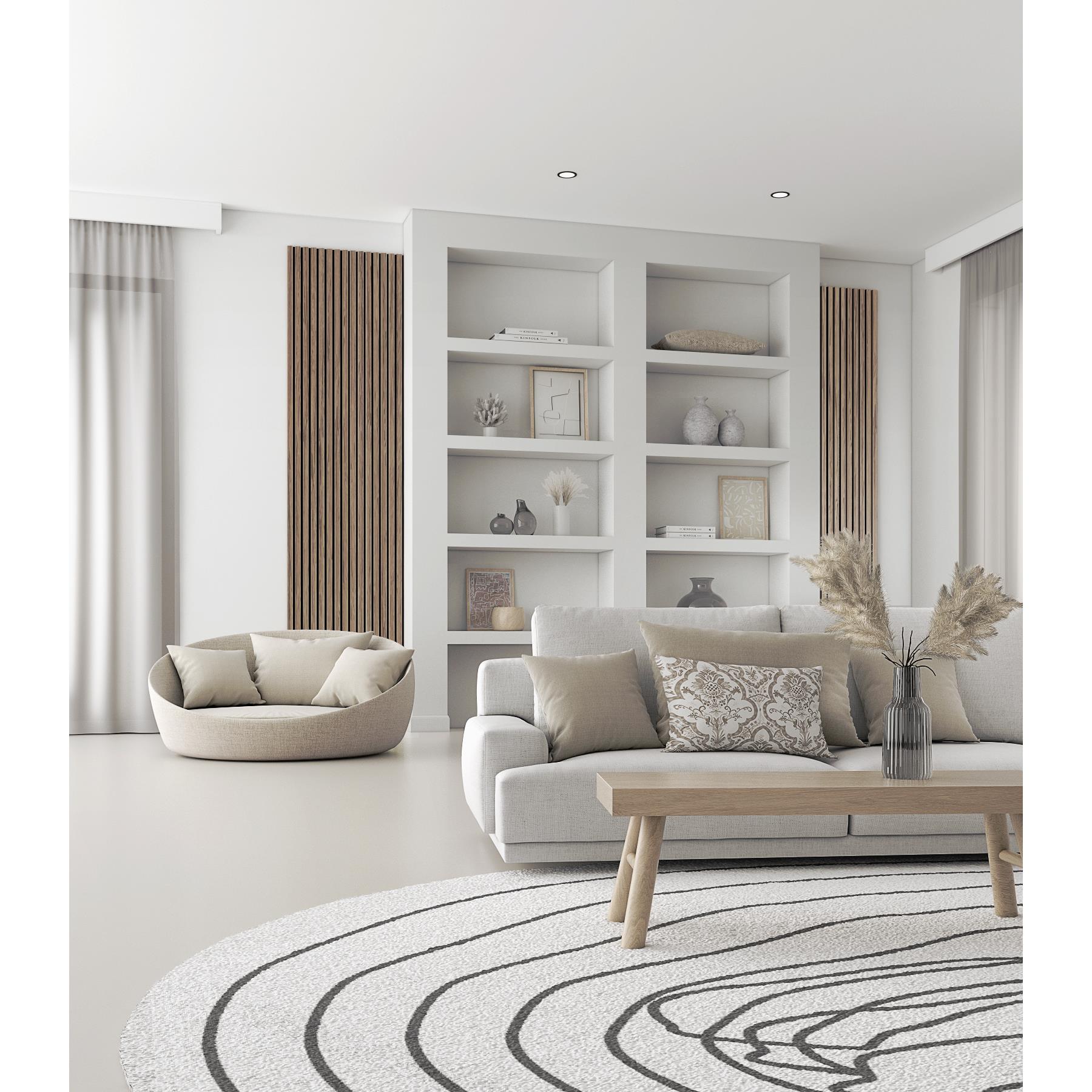 Akustikpaneel Wandverkleidung Lamellenwand Echtholz Furnier | 240 x 60 x 2,2 cm