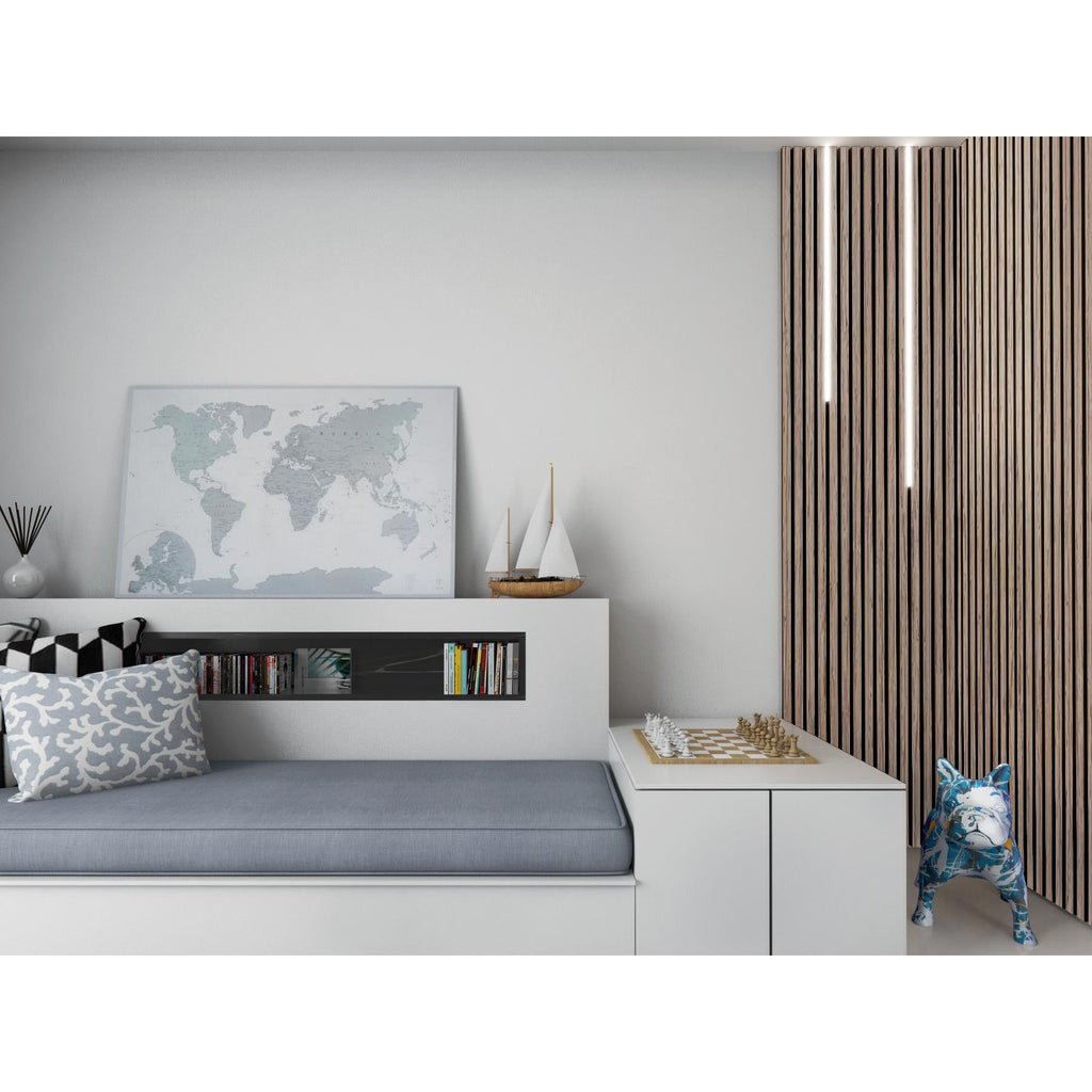 Akustikpaneel Wandverkleidung Lamellenwand Echtholz Furnier | 240 x 60 x 2,2 cm