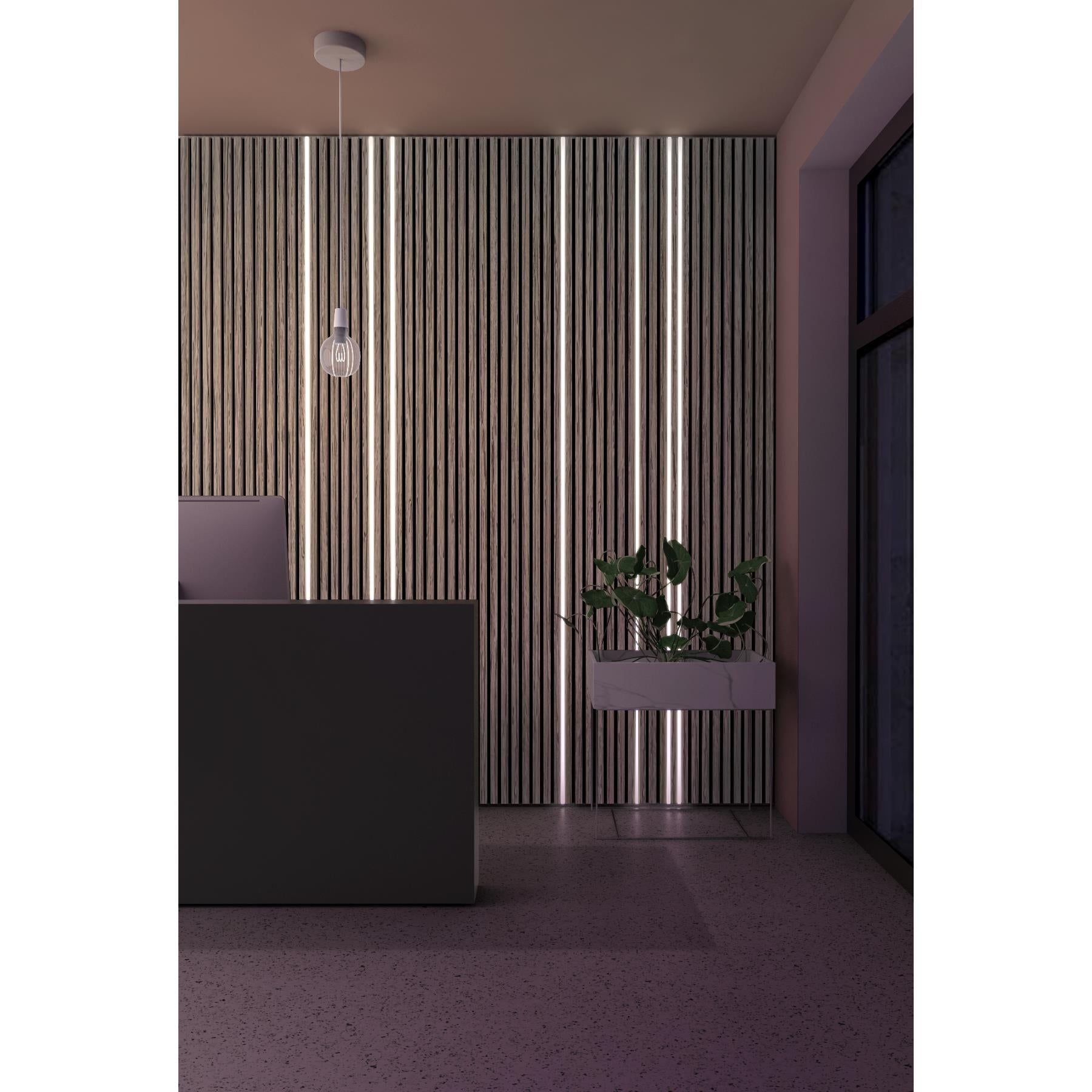 Akustikpaneel Wandverkleidung Lamellenwand Echtholz Furnier | 240 x 60 x 2,2 cm