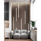 Akustikpaneel Wandverkleidung Lamellenwand Echtholz Furnier | 240 x 60 x 2,2 cm