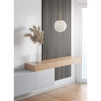 Akustikpaneel Wandverkleidung Lamellenwand Echtholz Furnier | 240 x 60 x 2,2 cm